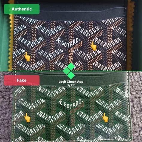 goyard cardholder fake|legit check goyard tote.